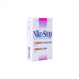 30 Filtres A Cigarette Anti-Goudron Et Anti-Nicotine - Niko Stop pas cher