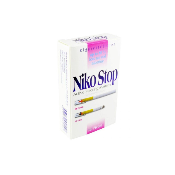 30 Filtres A Cigarette Anti-Goudron Et Anti-Nicotine - Niko Stop | Surdiscount