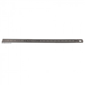 Règle Plate En Métal 20 Cm - Wonday | Surdiscount