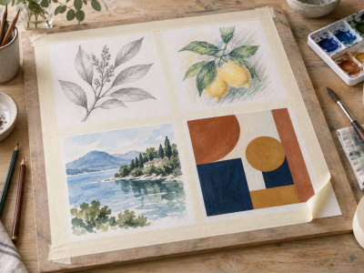 Comment utiliser le ruban de masquage en beaux-arts ?