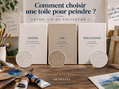 Comment choisir une toile pour peindre : coton, lin ou polycoton ?