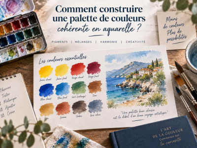 Comment construire une palette de couleurs cohérente en aquarelle ?